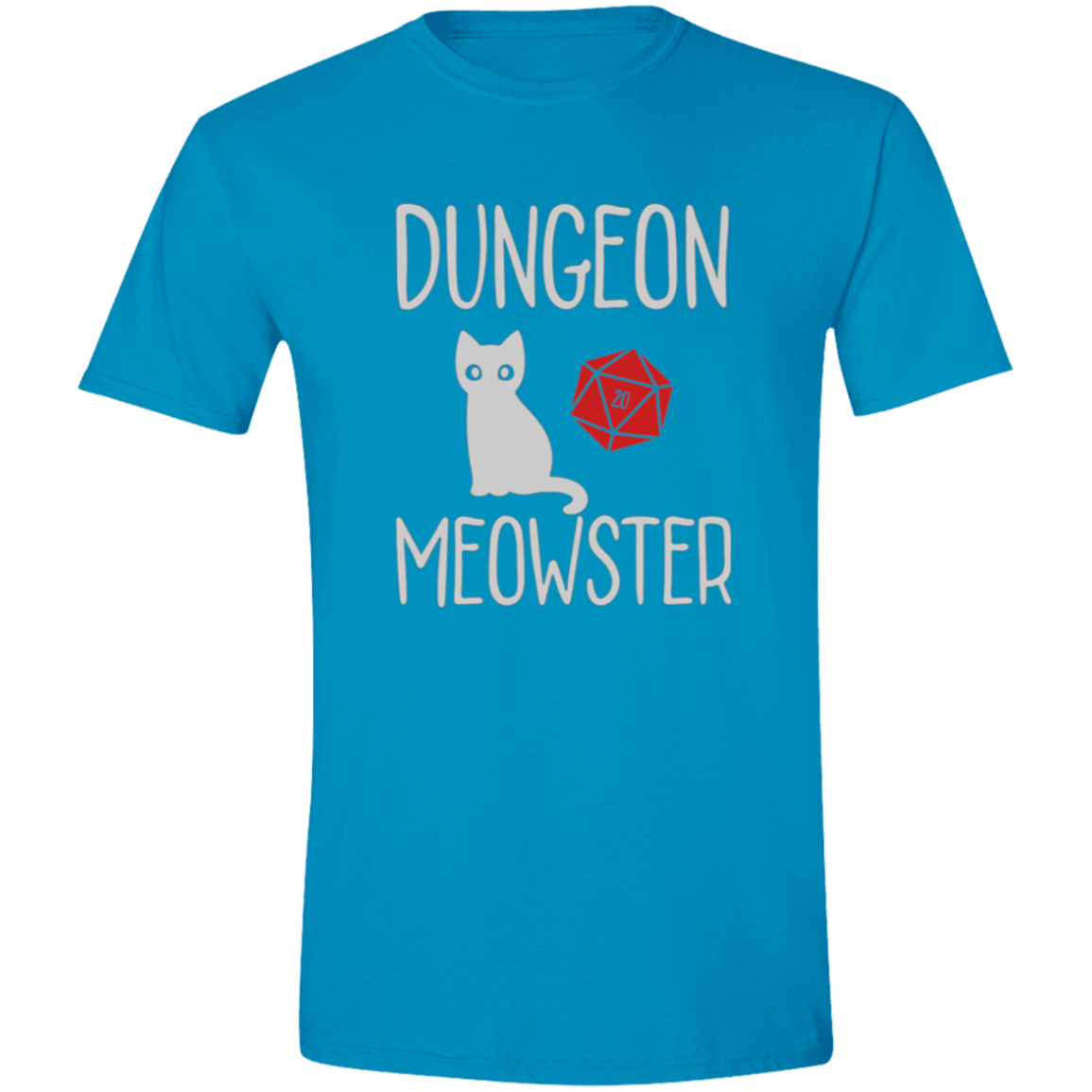 Dungeon Meowster RPG Mens Softstyle Tee - Gifternaut