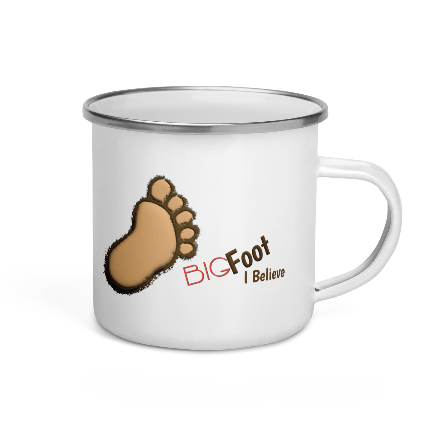 I Believe Big Foot 12 oz Camping Mug - Gifternaut