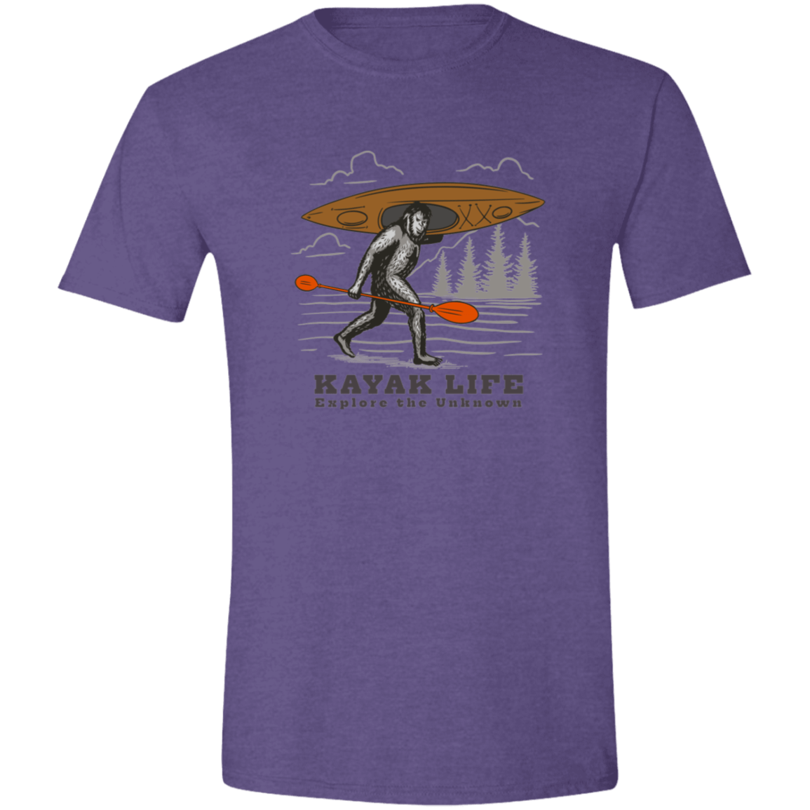 Kayak Life - Sasquatch Mens Softstyle Tee - Gifternaut