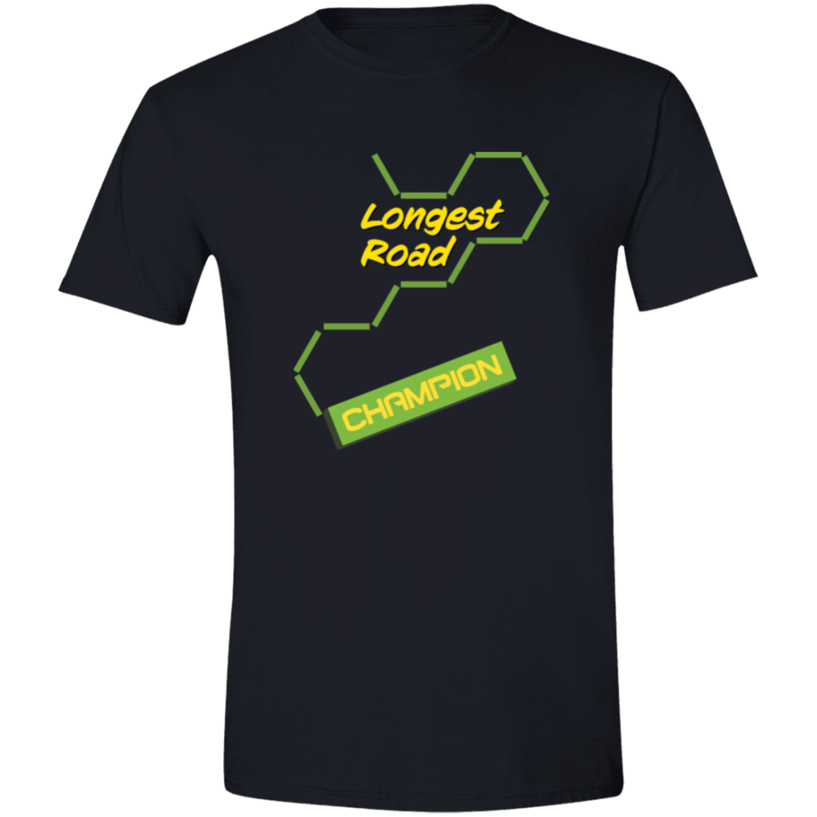 Longest Road Green Mens Softstyle Tee - Gifternaut