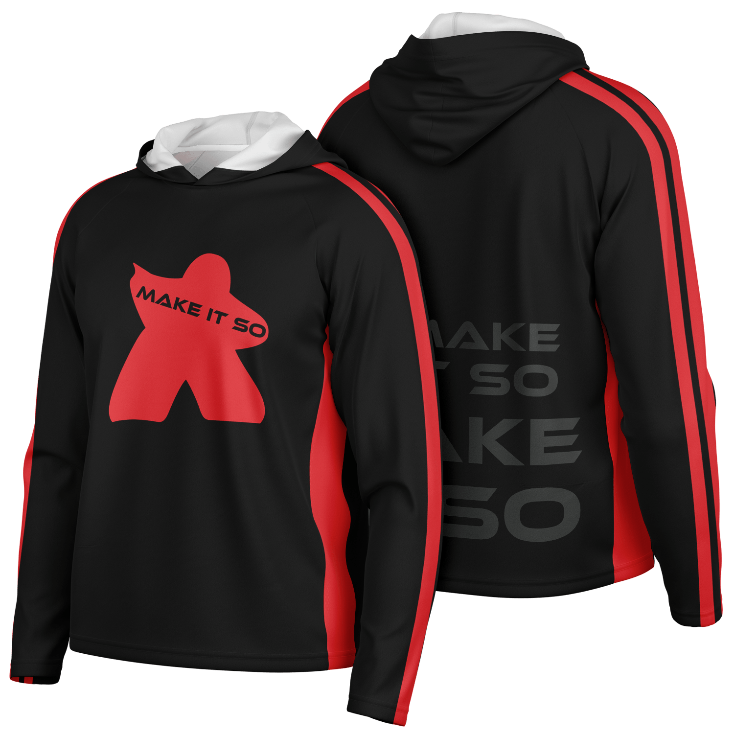Make It So Men's Long Sleeve Hooded Performance Shirt - Gifternaut