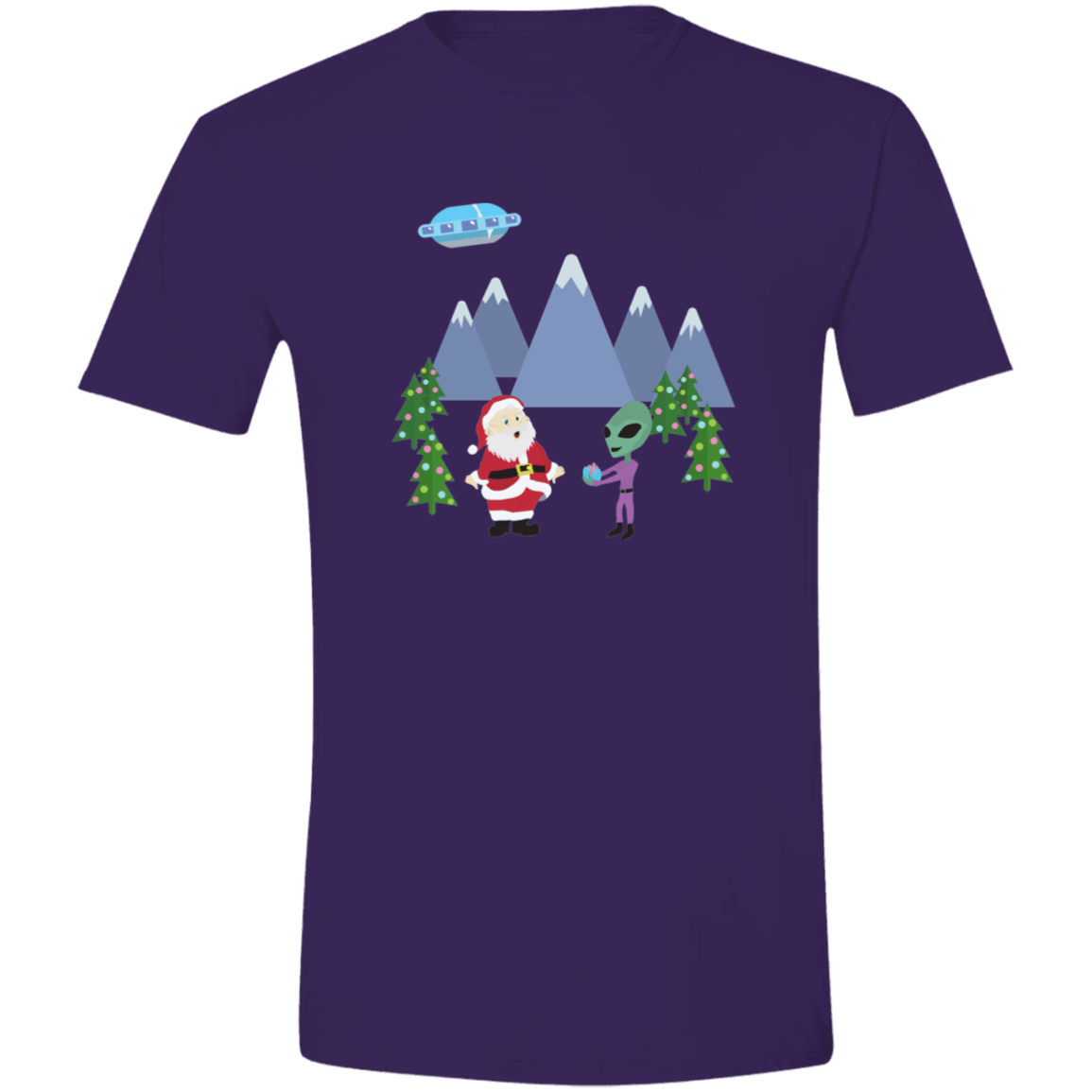 Santa Gets a Present Mens Softstyle Tee - Gifternaut