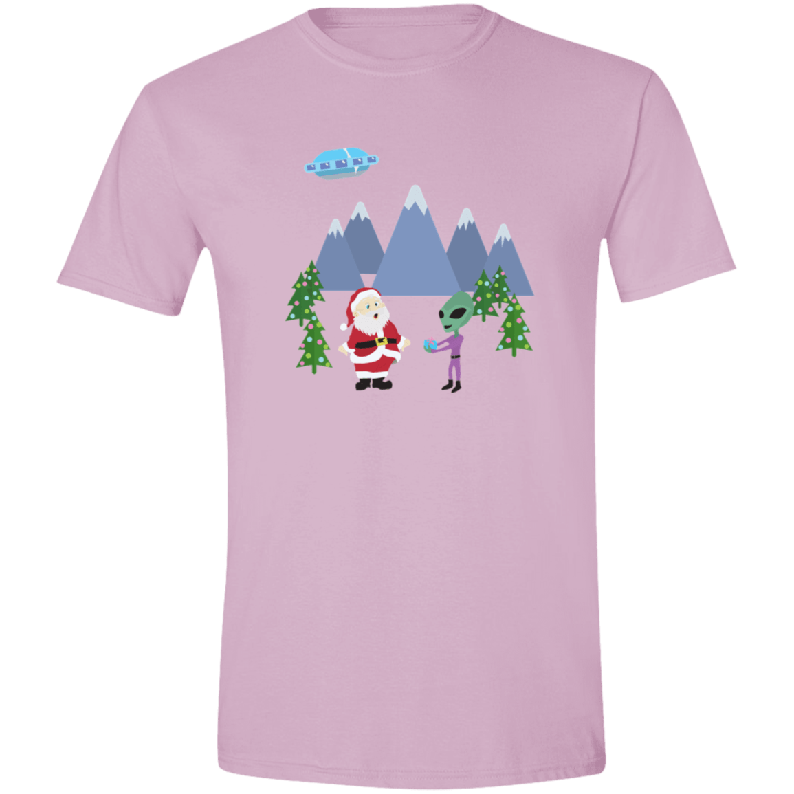 Santa Gets a Present Mens Softstyle Tee - Gifternaut