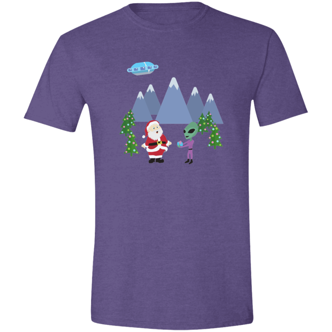 Santa Gets a Present Mens Softstyle Tee - Gifternaut