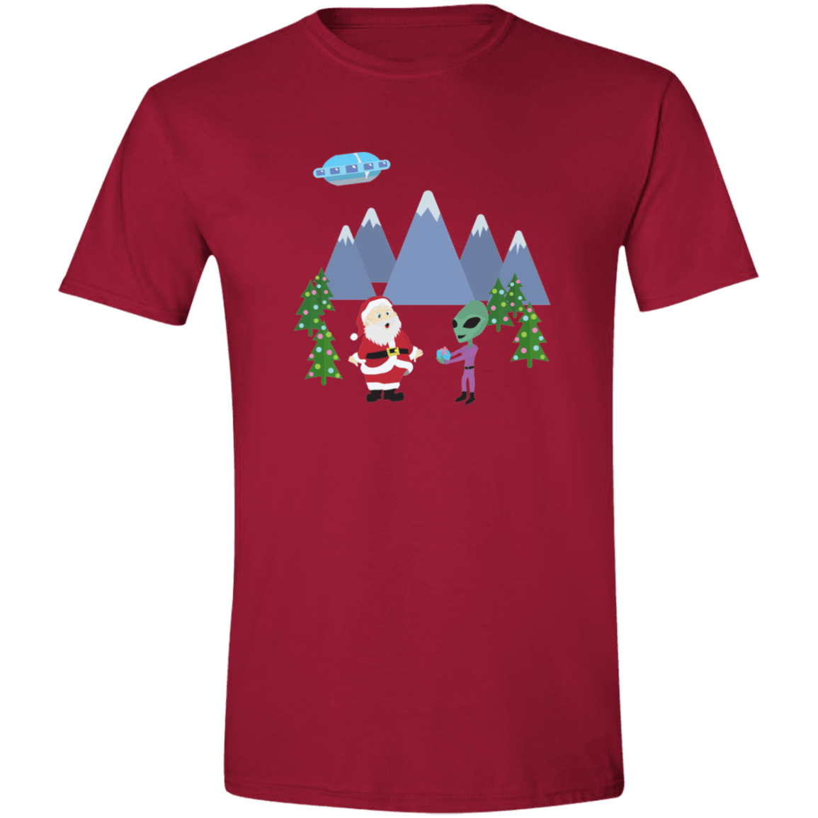 Santa Gets a Present Mens Softstyle Tee - Gifternaut