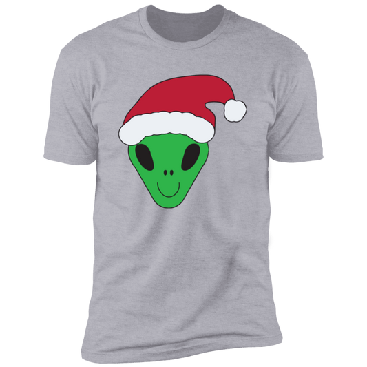 Alien in Santa Hat Premium Short Sleeve T-Shirt - Gifternaut