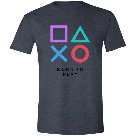 Born to Play Mens Softstyle Tee - Gifternaut