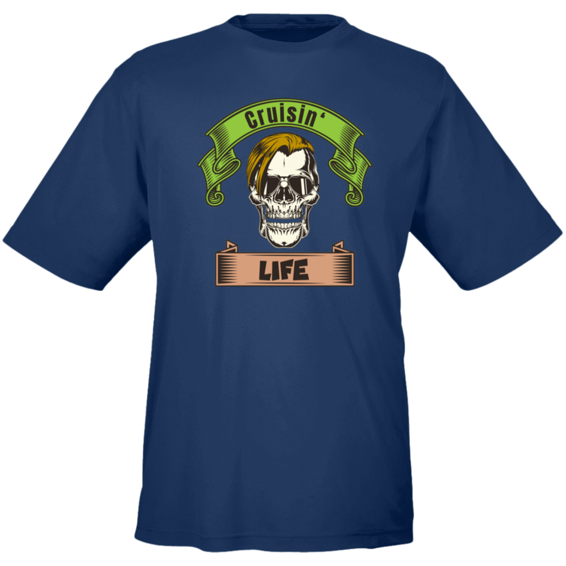 Cruisin' Life Skull Blond Hair Men's Tee - Gifternaut