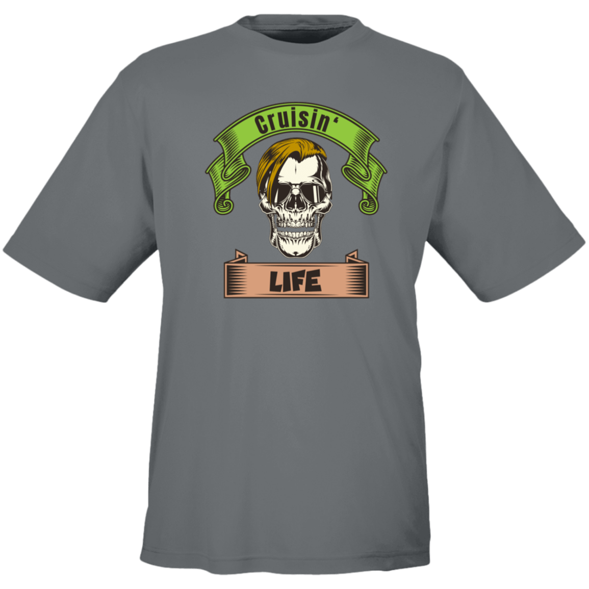 Cruisin' Life Skull Blond Hair Men's Tee - Gifternaut