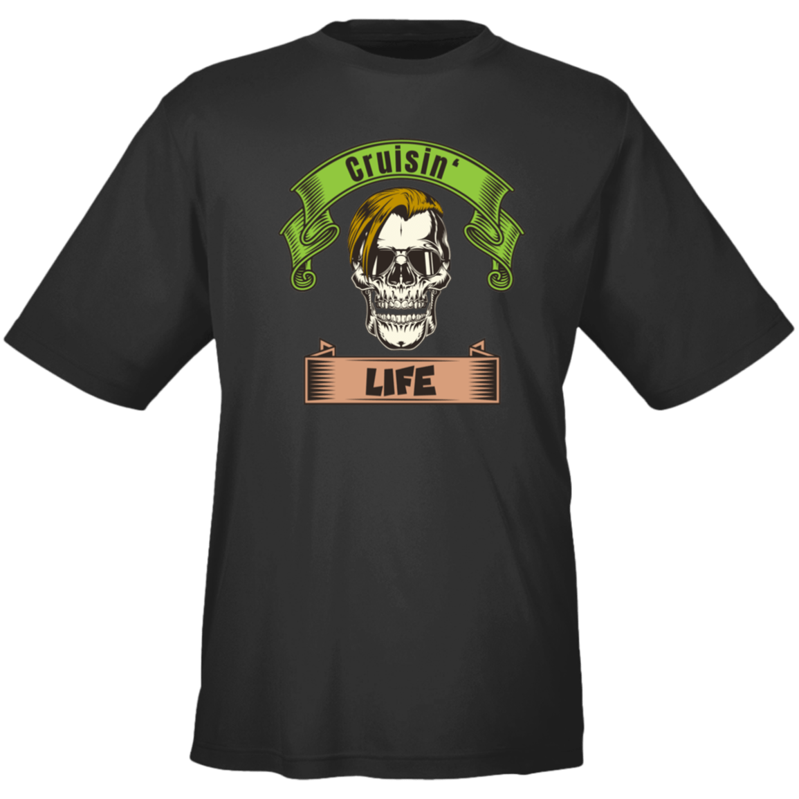 Cruisin' Life Skull Blond Hair Men's Tee - Gifternaut