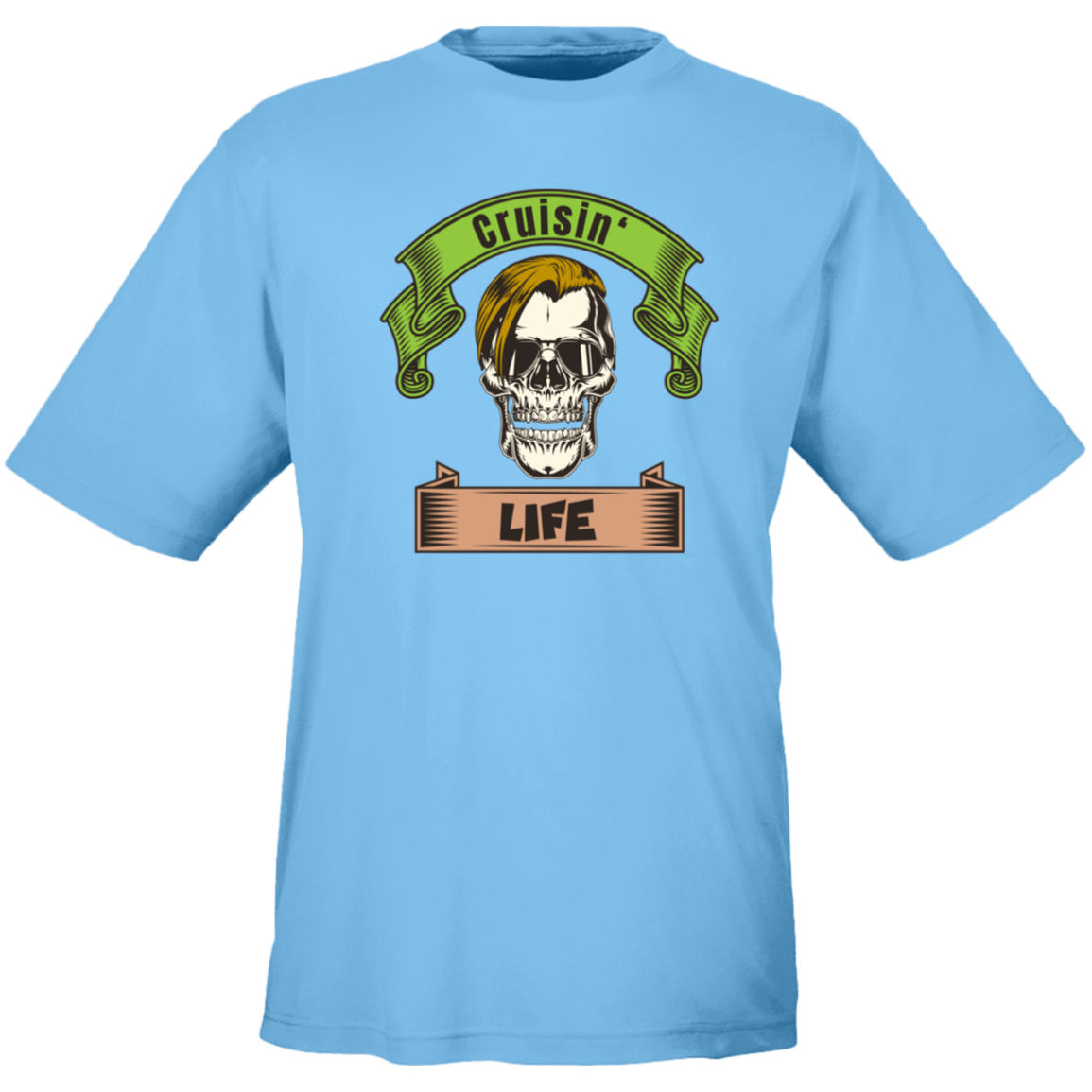 Cruisin' Life Skull Blond Hair Men's Tee - Gifternaut