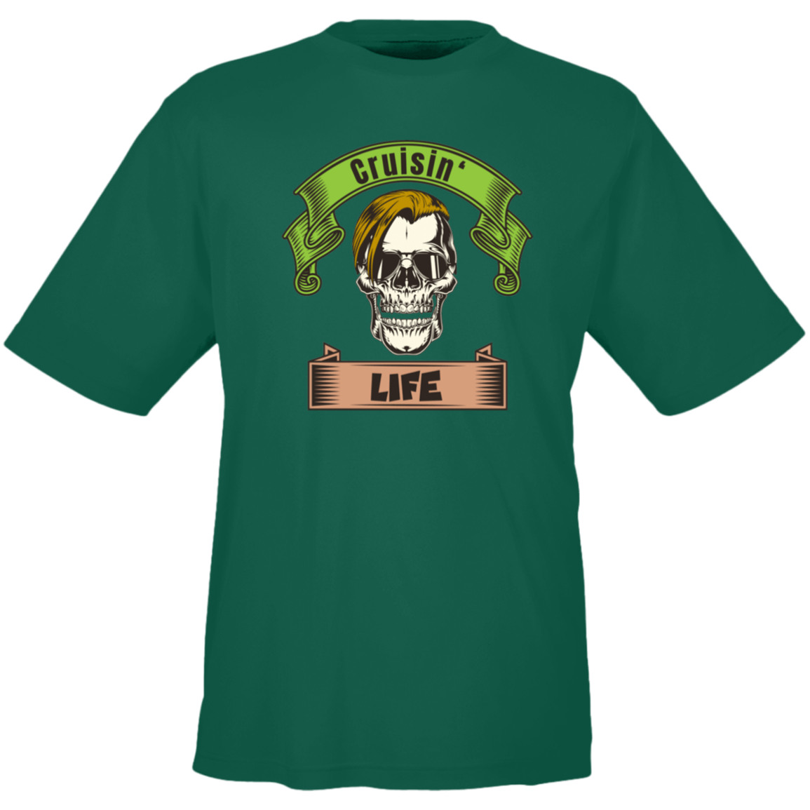 Cruisin' Life Skull Blond Hair Men's Tee - Gifternaut