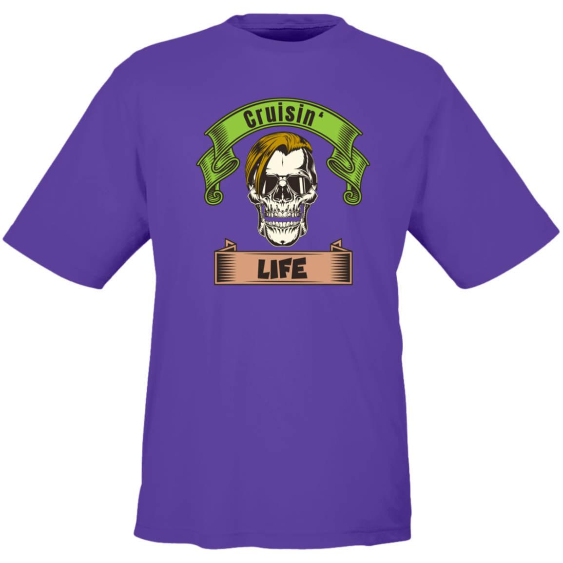 Cruisin' Life Skull Blond Hair Men's Tee - Gifternaut