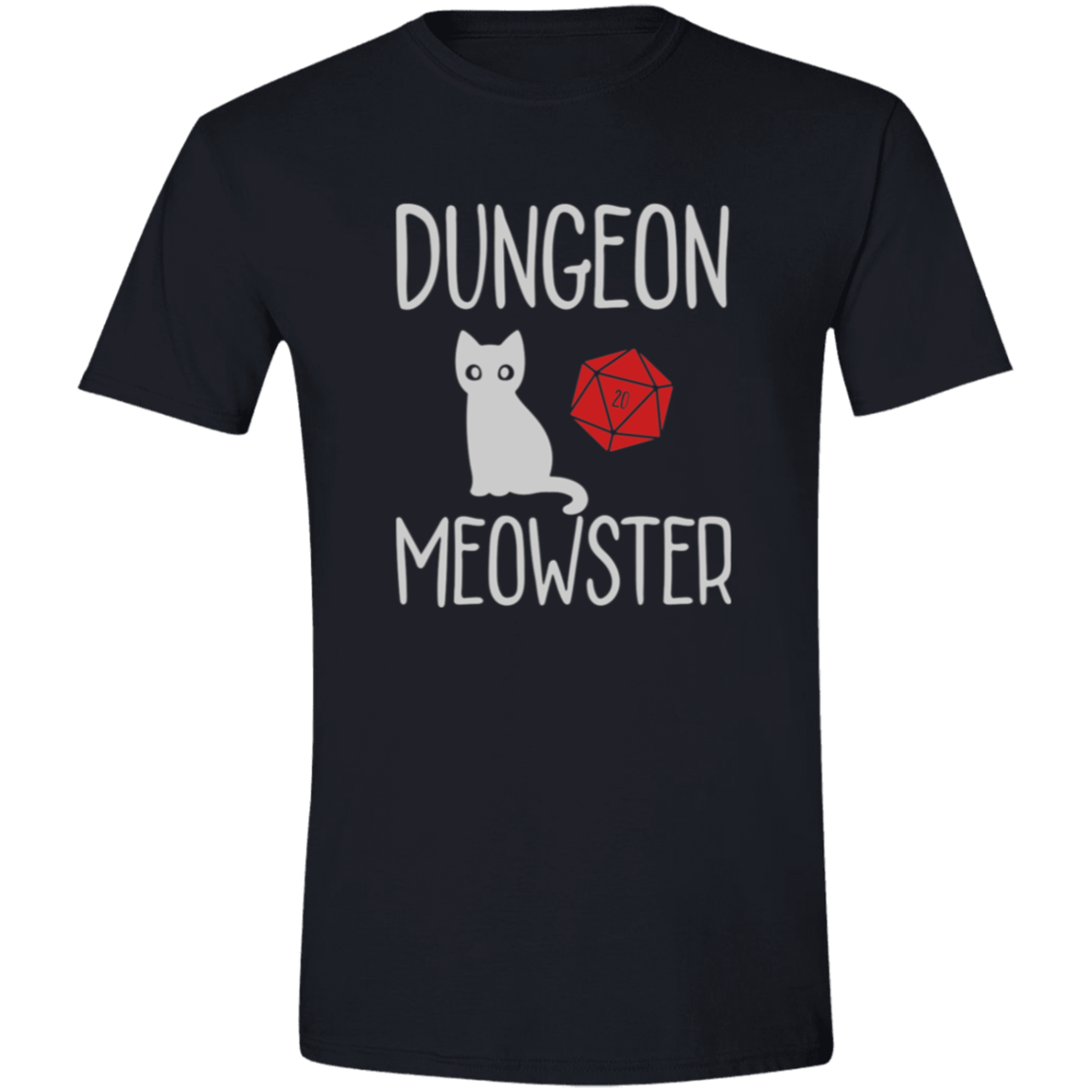 Dungeon Meowster RPG Mens Softstyle Tee - Gifternaut