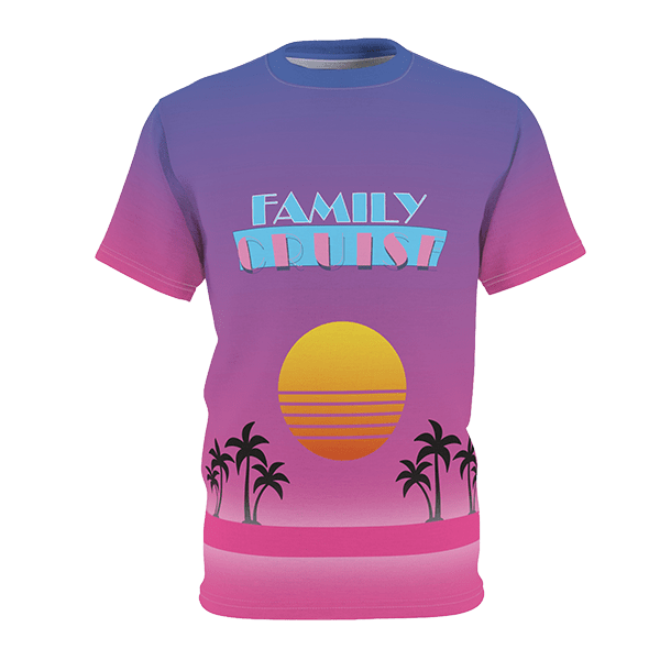 Family Cruise 80's Style Custom Unisex Tee - Gifternaut