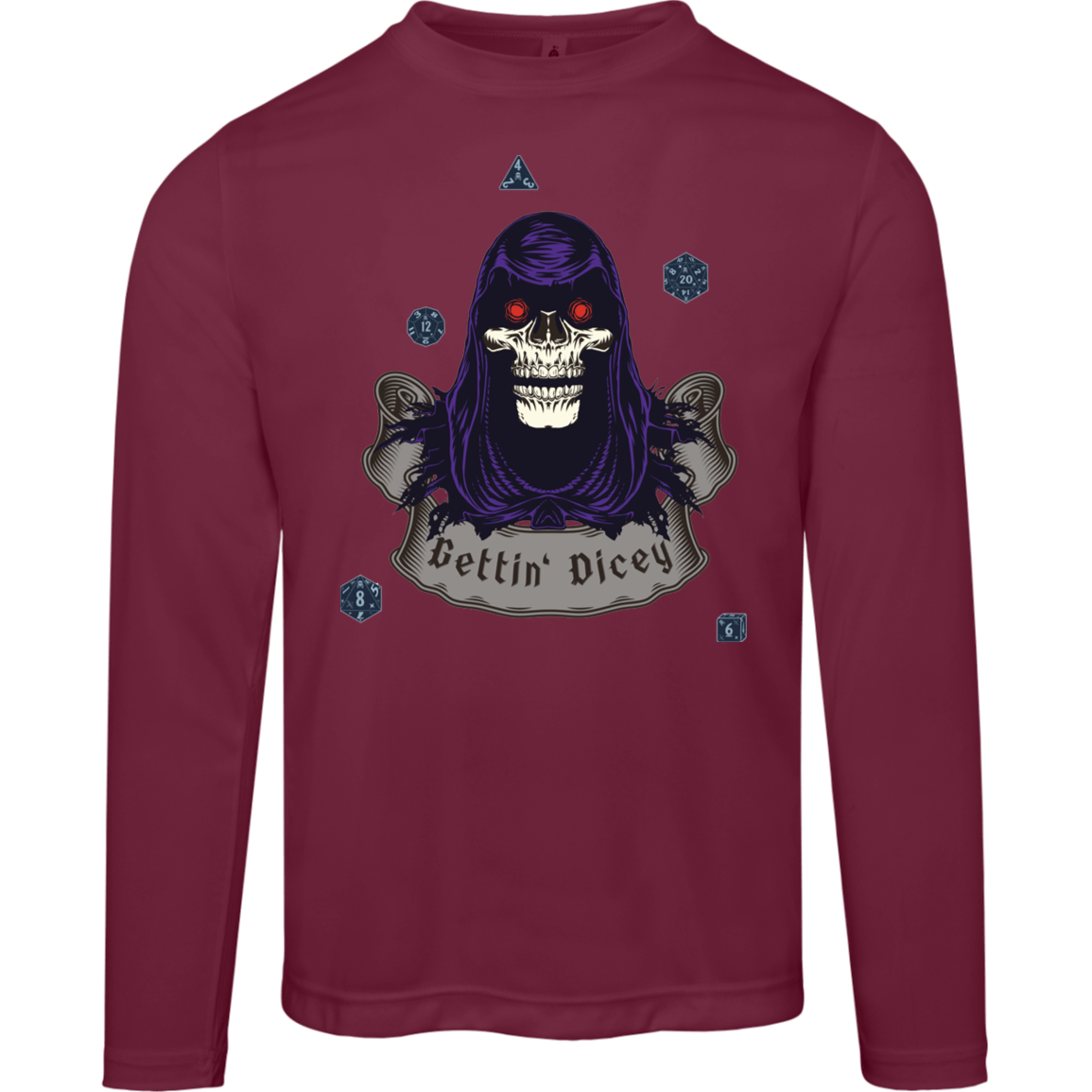 Gettin' Dicey Men's Long Sleeve Tee - Gifternaut