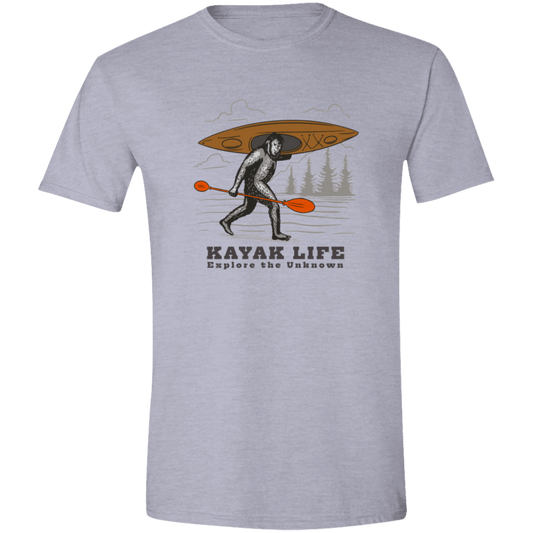 Kayak Life - Sasquatch Mens Softstyle Tee - Gifternaut