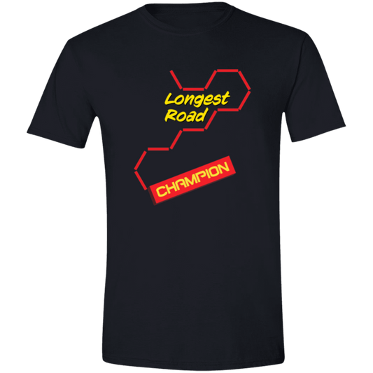 Longest Road Red Mens Softstyle Tee - Gifternaut