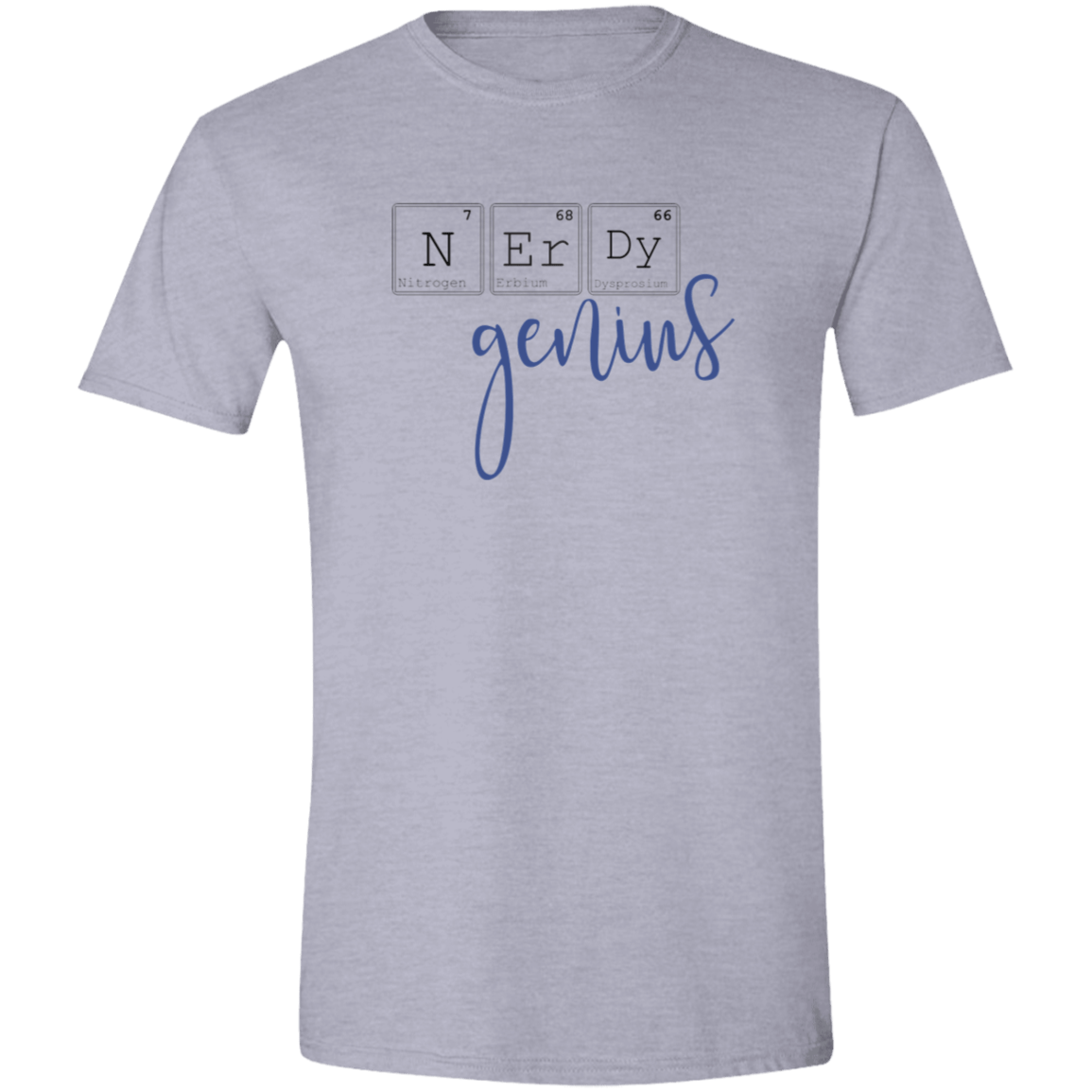 Nerdy Genius Mens Softstyle Tee - Gifternaut