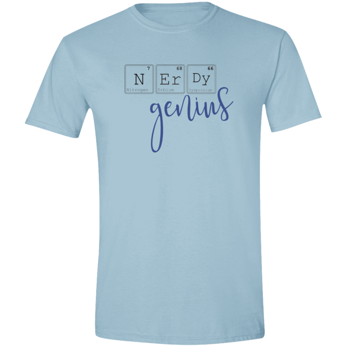 Nerdy Genius Mens Softstyle Tee - Gifternaut