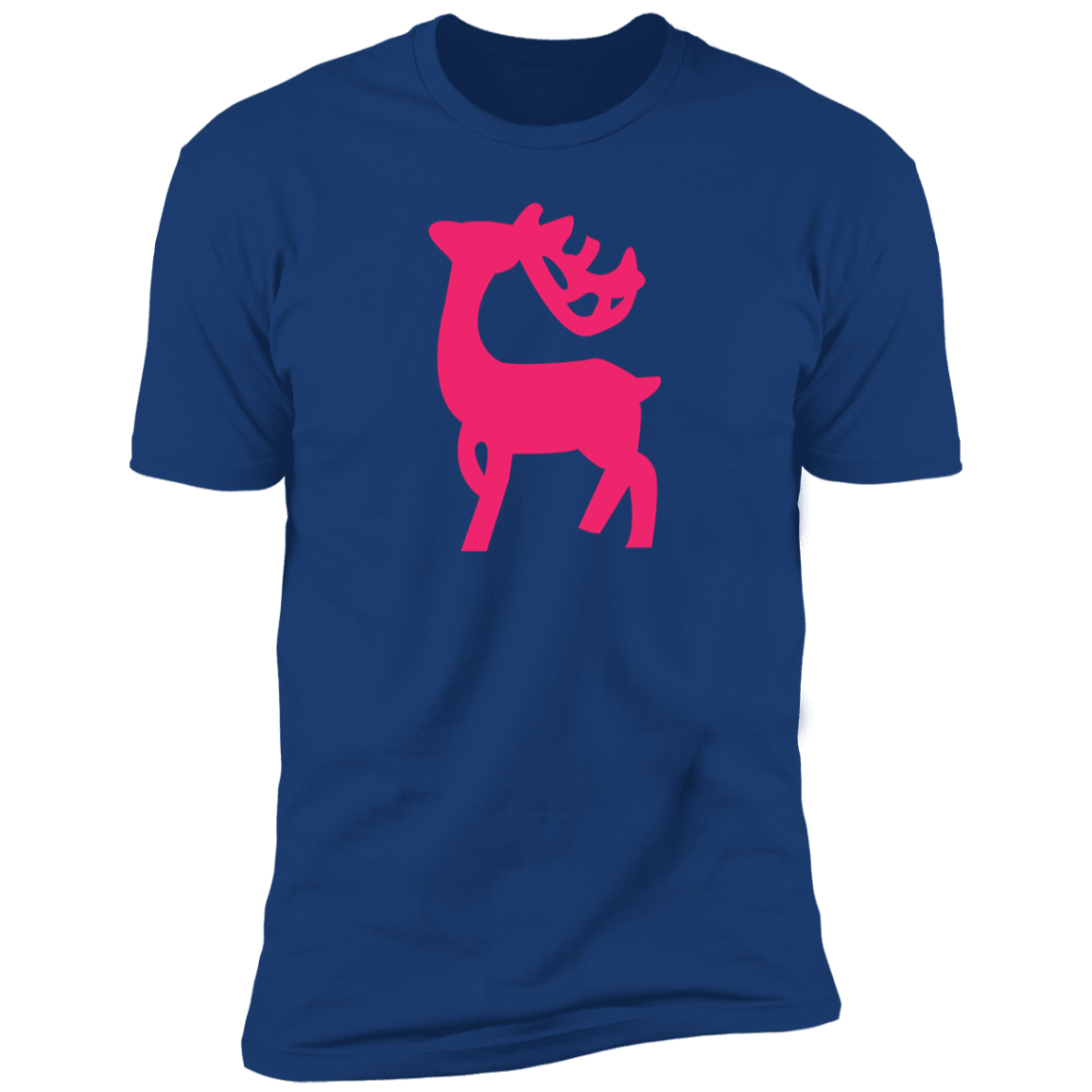 Pink Reindeer Premium Short Sleeve T-Shirt - Gifternaut