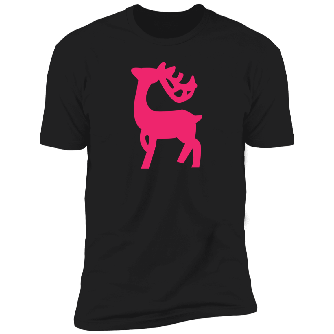 Pink Reindeer Premium Short Sleeve T-Shirt - Gifternaut