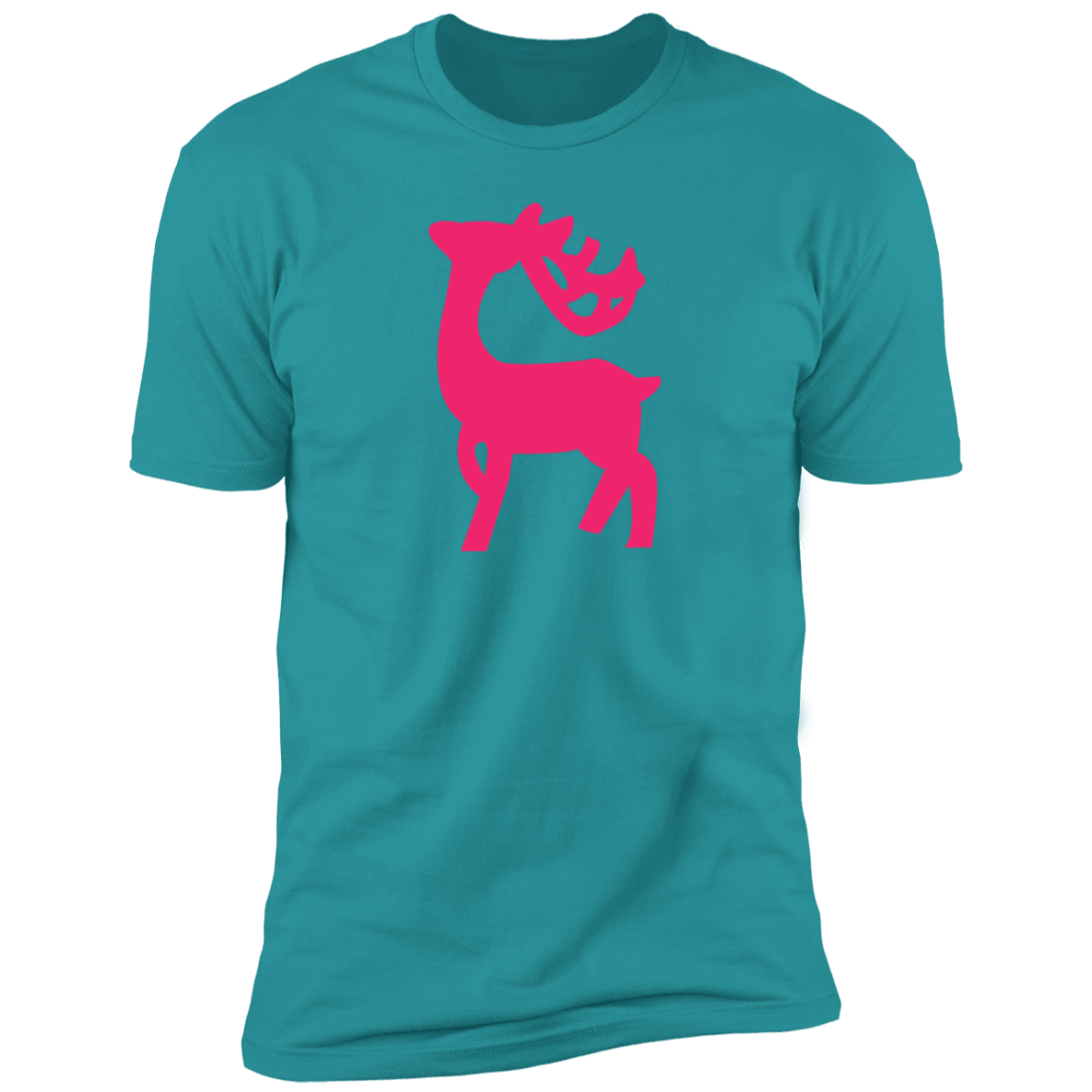 Pink Reindeer Premium Short Sleeve T-Shirt - Gifternaut