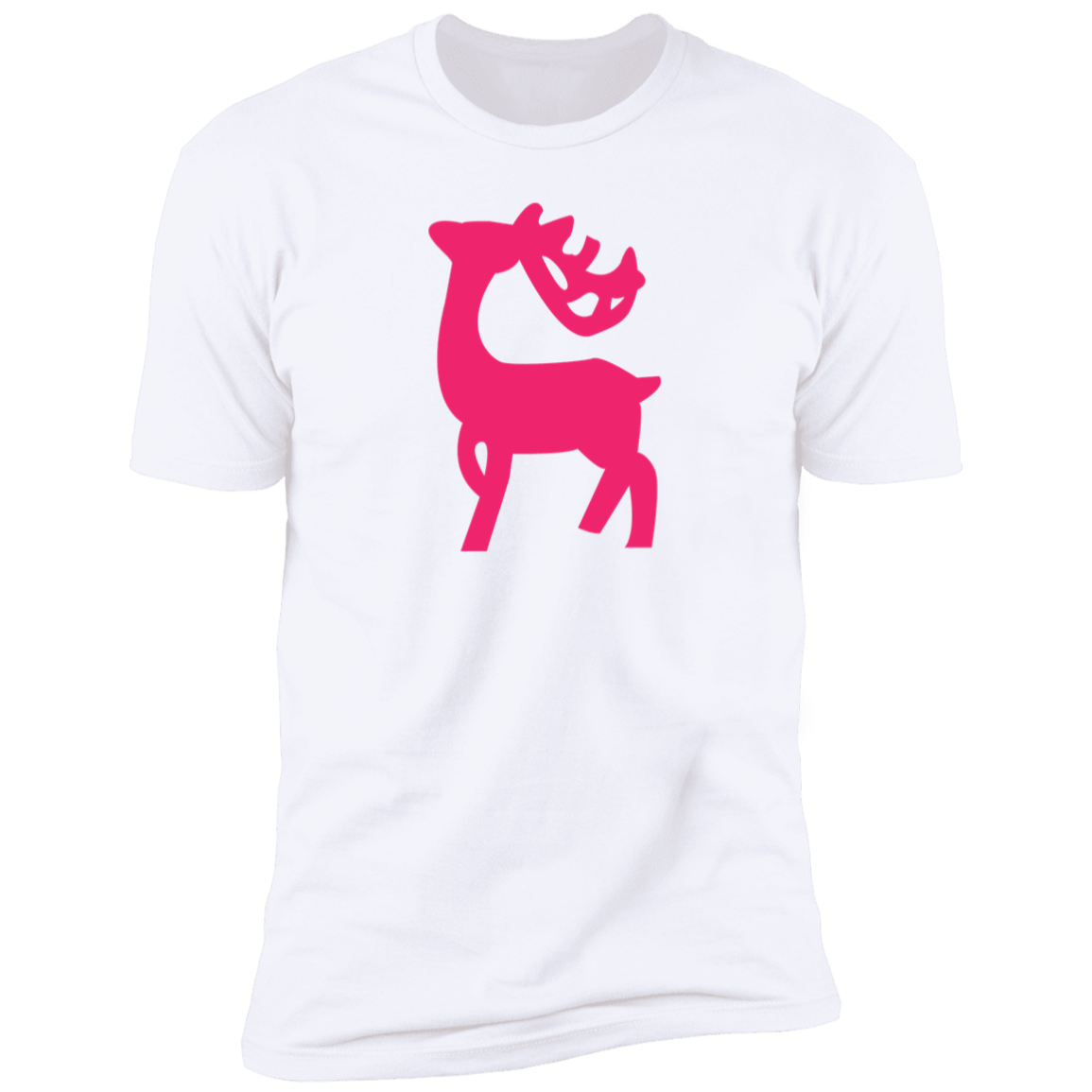 Pink Reindeer Premium Short Sleeve T-Shirt - Gifternaut