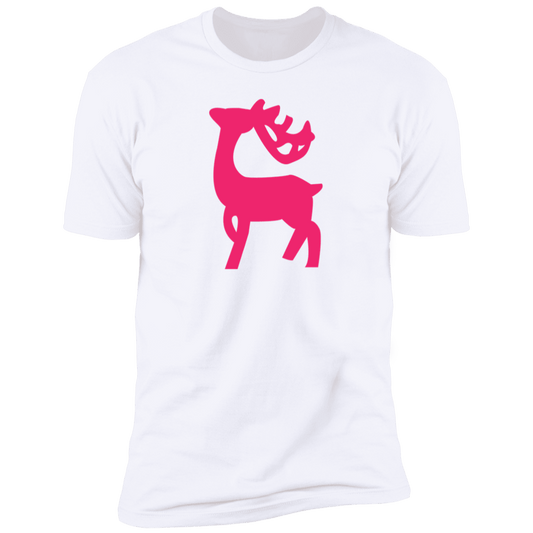 Pink Reindeer Premium Short Sleeve T-Shirt - Gifternaut