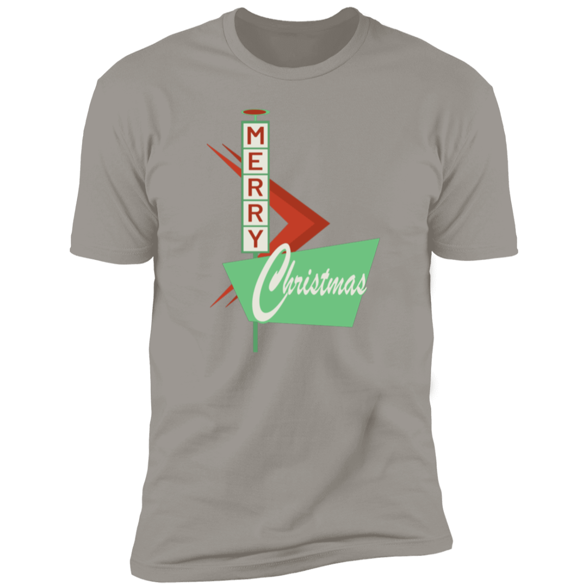 Retro Christmas Sign Premium Short Sleeve T-Shirt - Gifternaut