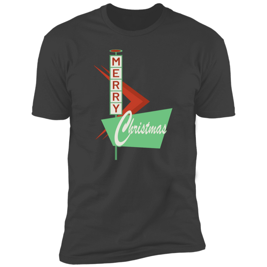 Retro Christmas Sign Premium Short Sleeve T-Shirt - Gifternaut