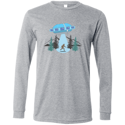 Sasquatch Abducted Men's Long Sleeve Tee - Gifternaut
