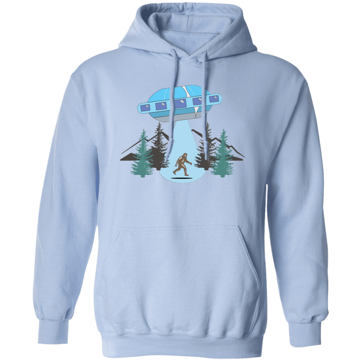 Sasquatch Abducted Pullover Hoodie - Gifternaut