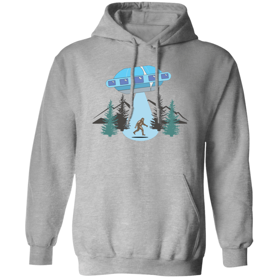 Sasquatch Abducted Pullover Hoodie - Gifternaut