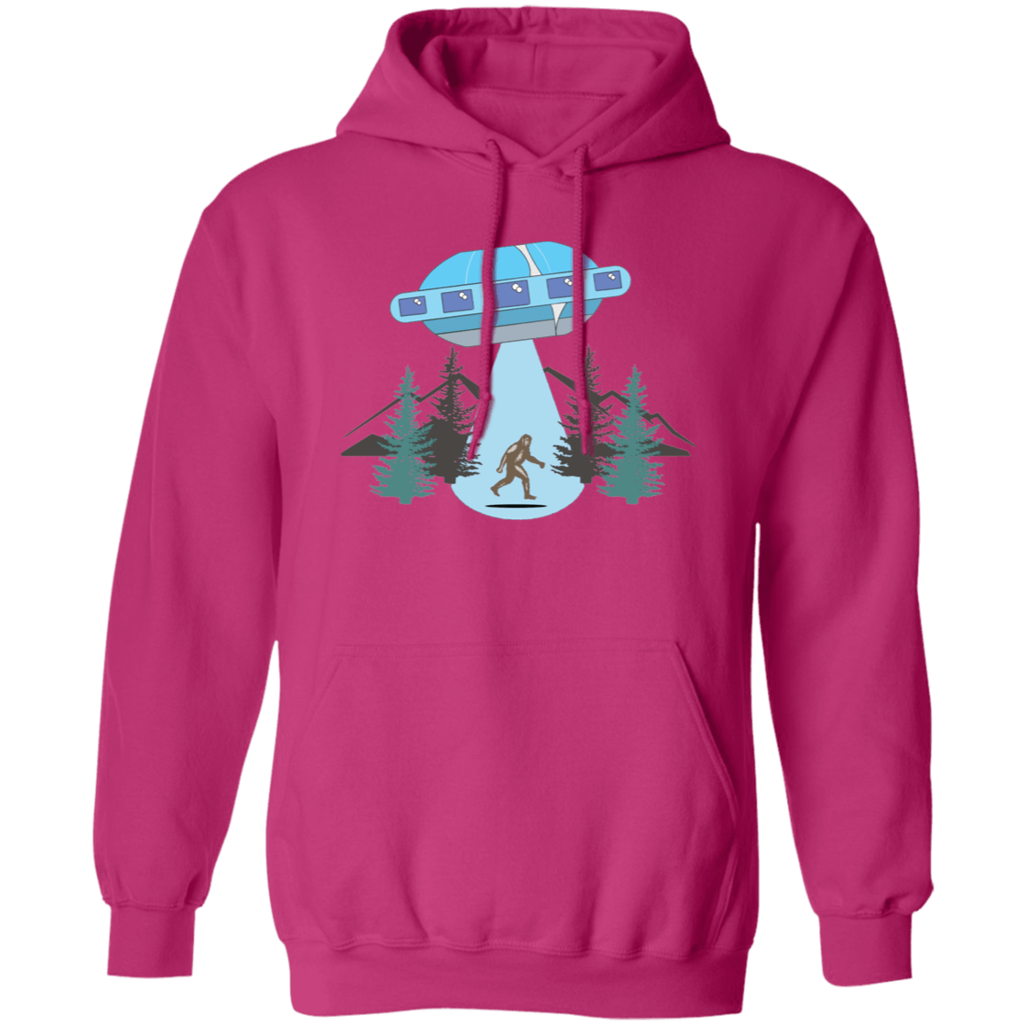 Sasquatch Abducted Pullover Hoodie - Gifternaut