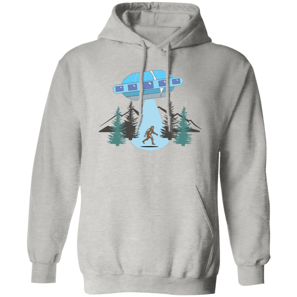 Sasquatch Abducted Pullover Hoodie - Gifternaut