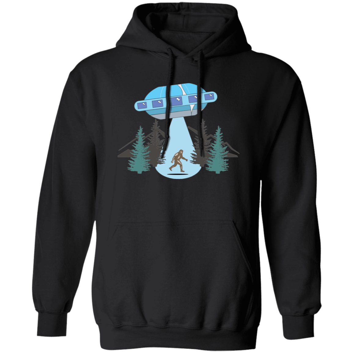 Sasquatch Abducted Pullover Hoodie - Gifternaut