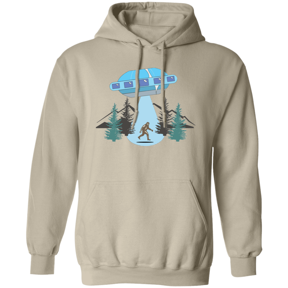 Sasquatch Abducted Pullover Hoodie - Gifternaut