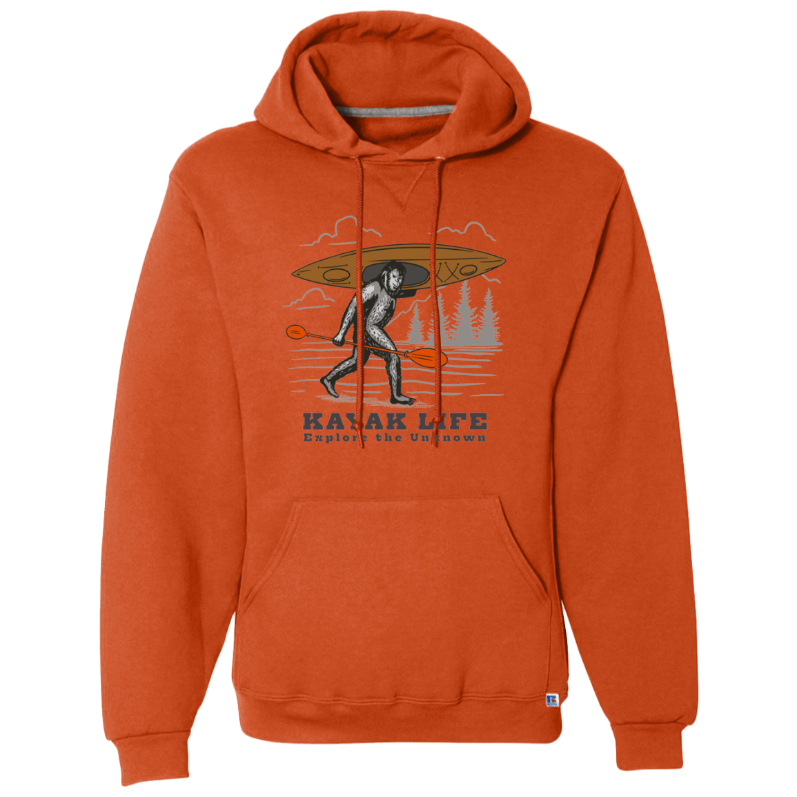 Kayak Life - Sasquatch Dri-Power Fleece Pullover Hoodie - Gifternaut