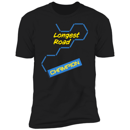 Longest Road Blue Premium Short Sleeve T-Shirt - Gifternaut