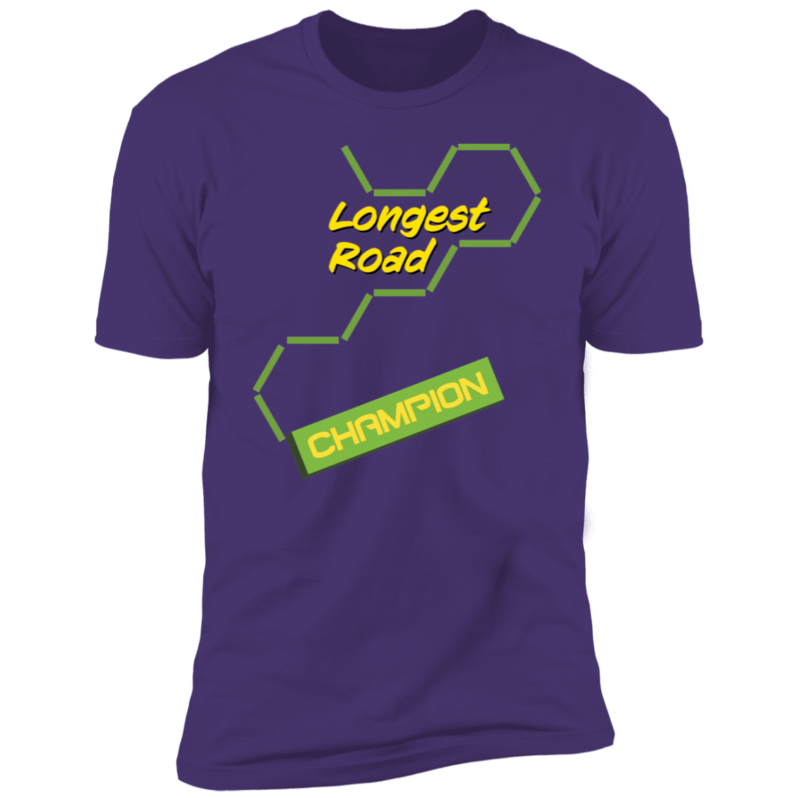 Longest Road Green Premium Short Sleeve T-Shirt - Gifternaut