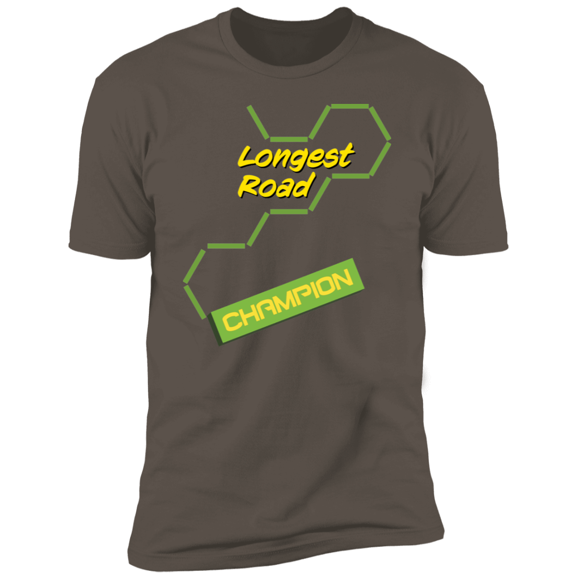 Longest Road Green Premium Short Sleeve T-Shirt - Gifternaut