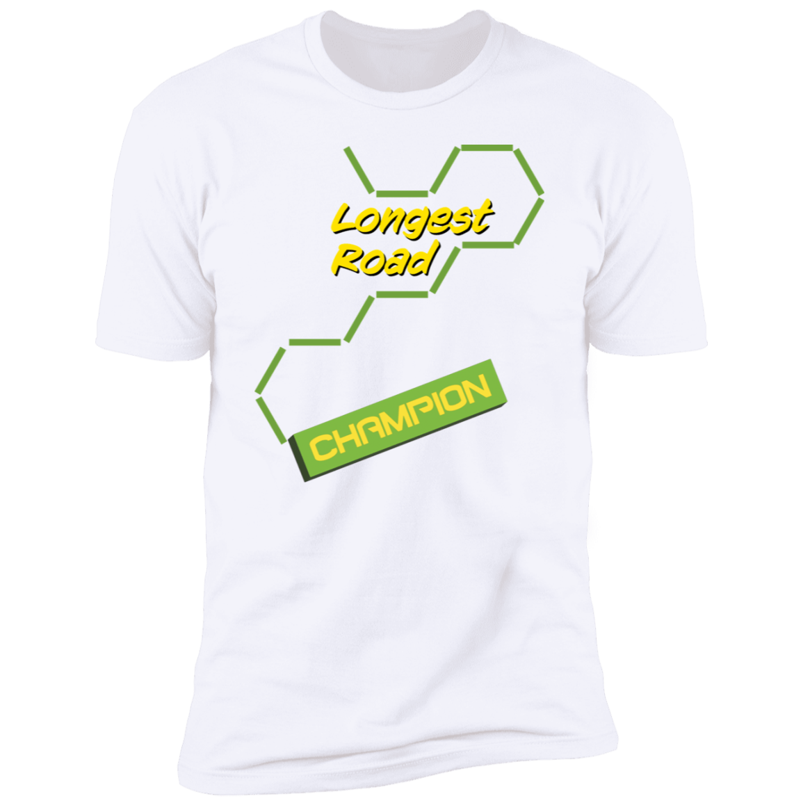 Longest Road Green Premium Short Sleeve T-Shirt - Gifternaut