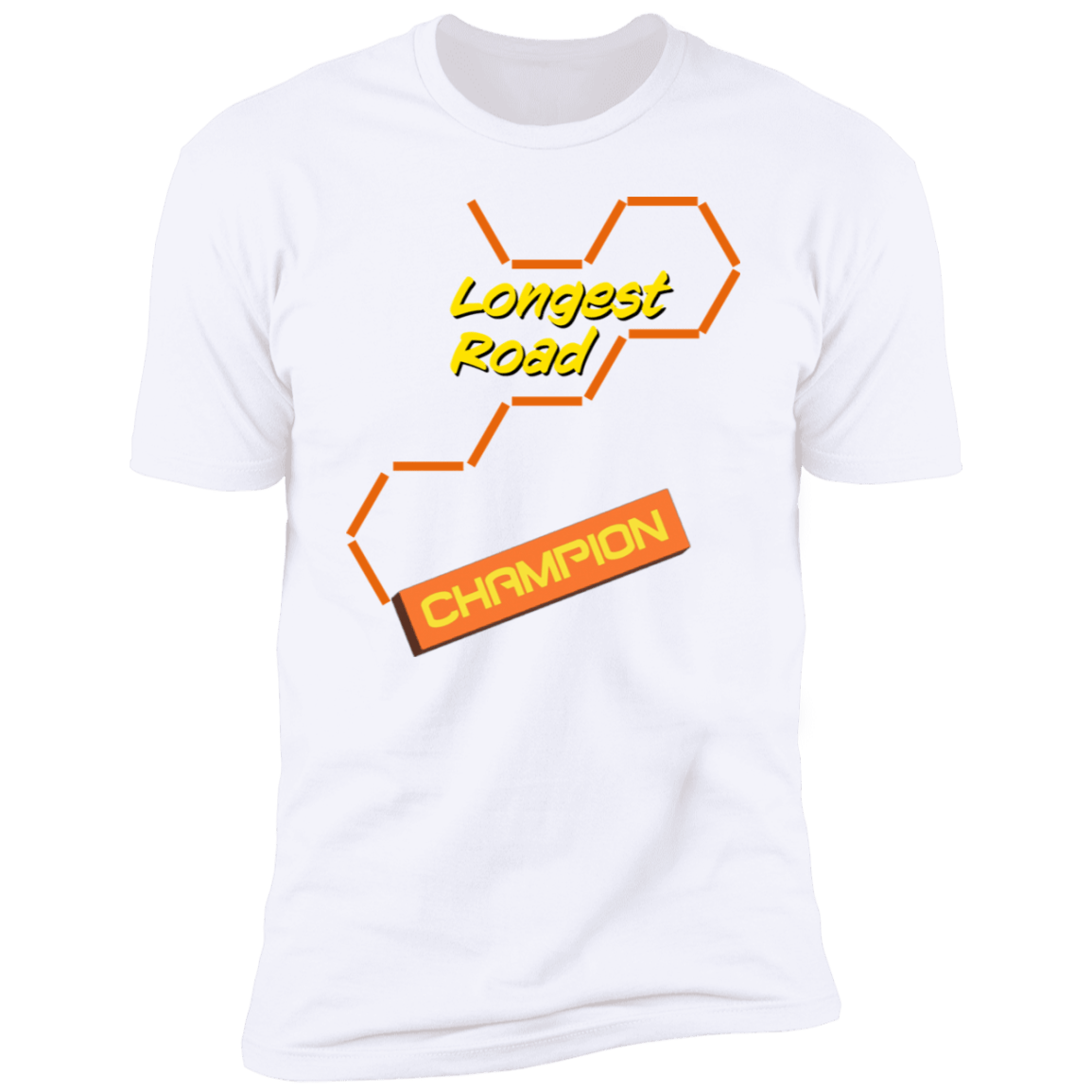 Longest Road Orange Premium Short Sleeve T-Shirt - Gifternaut