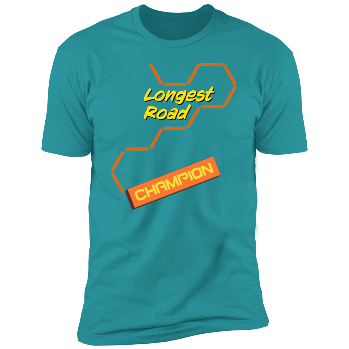 Longest Road Orange Premium Short Sleeve T-Shirt - Gifternaut