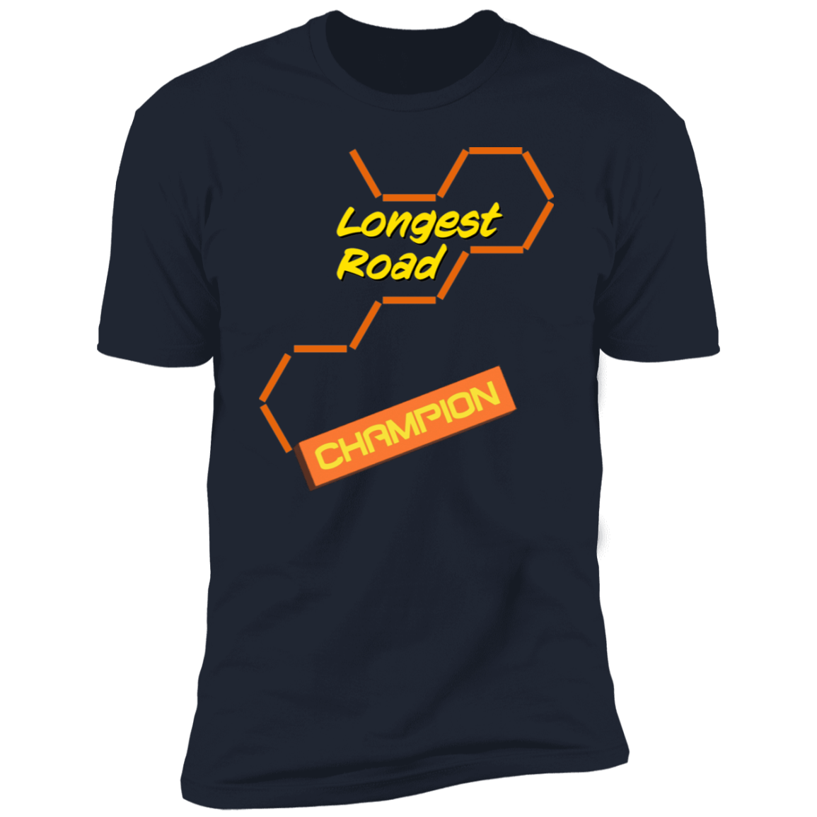 Longest Road Orange Premium Short Sleeve T-Shirt - Gifternaut