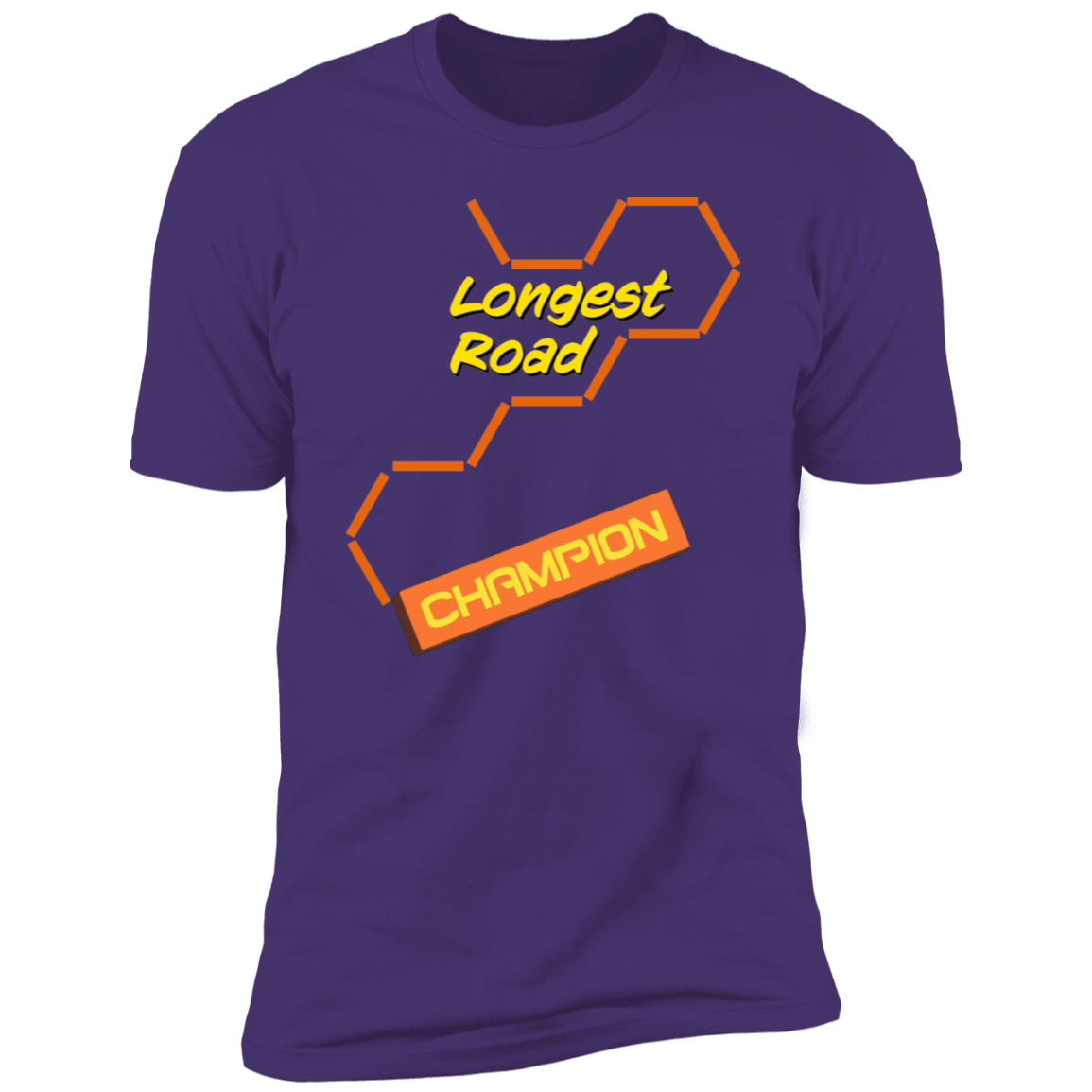 Longest Road Orange Premium Short Sleeve T-Shirt - Gifternaut