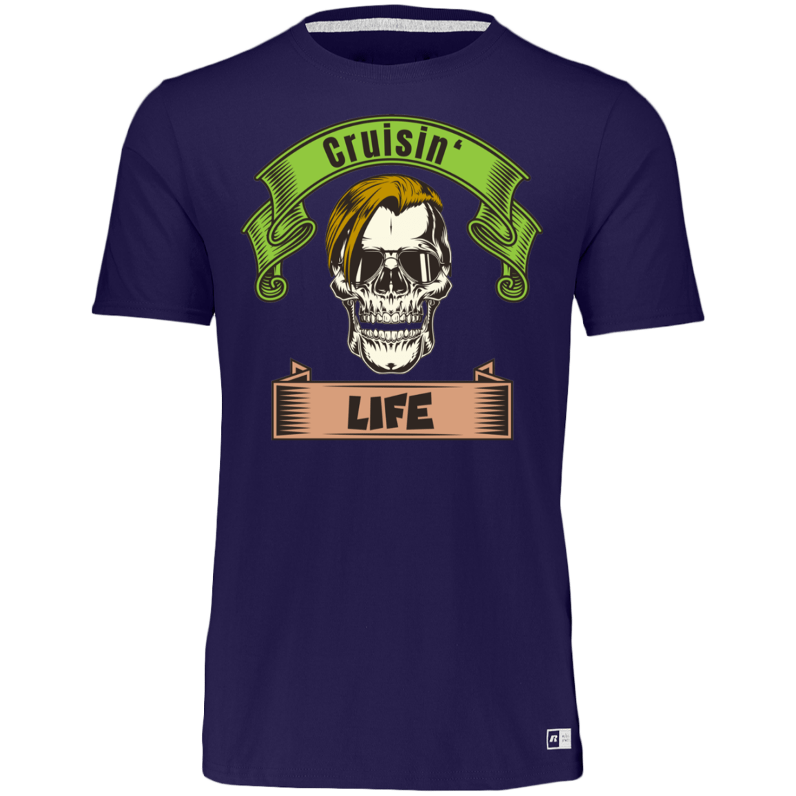 Skull Cruisin' Life Men's Dri-Power Tee - Blond - Gifternaut