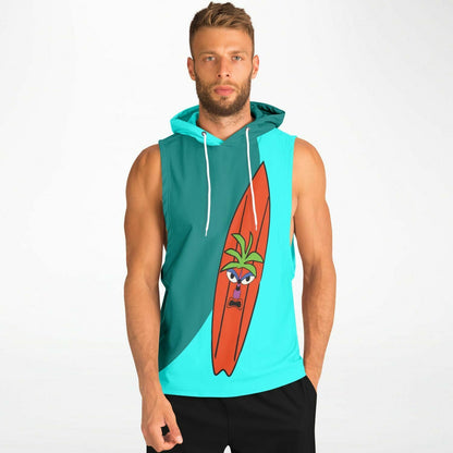 Surfboard Athletic Sleeveless Hoodie - Gifternaut