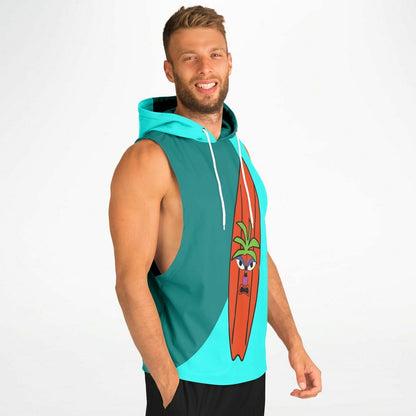 Surfboard Athletic Sleeveless Hoodie - Gifternaut